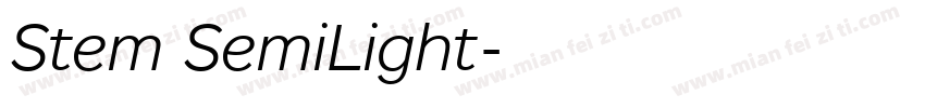 Stem SemiLight字体转换